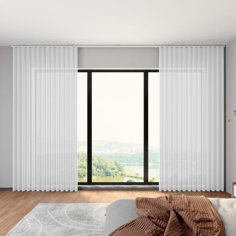 Sheer Curtains in Pearl, from our Catalina fabric