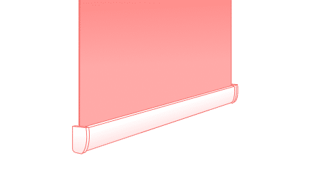 Flat-BaseRailShape-RollerBlinds
