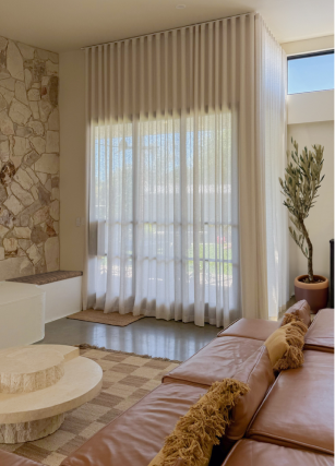 Oakbank Linen curtain detail